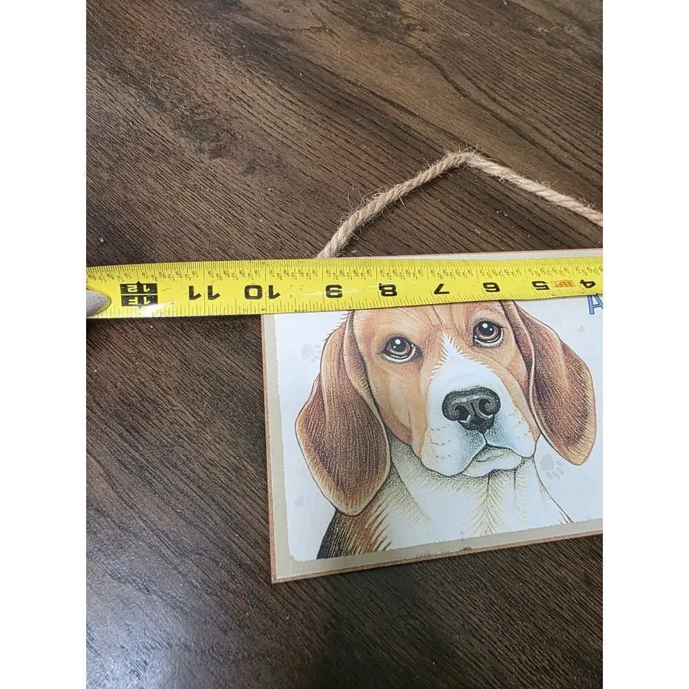 A Spoiled Rotten Beagle‎ lives here CUTE Dog Sign 5